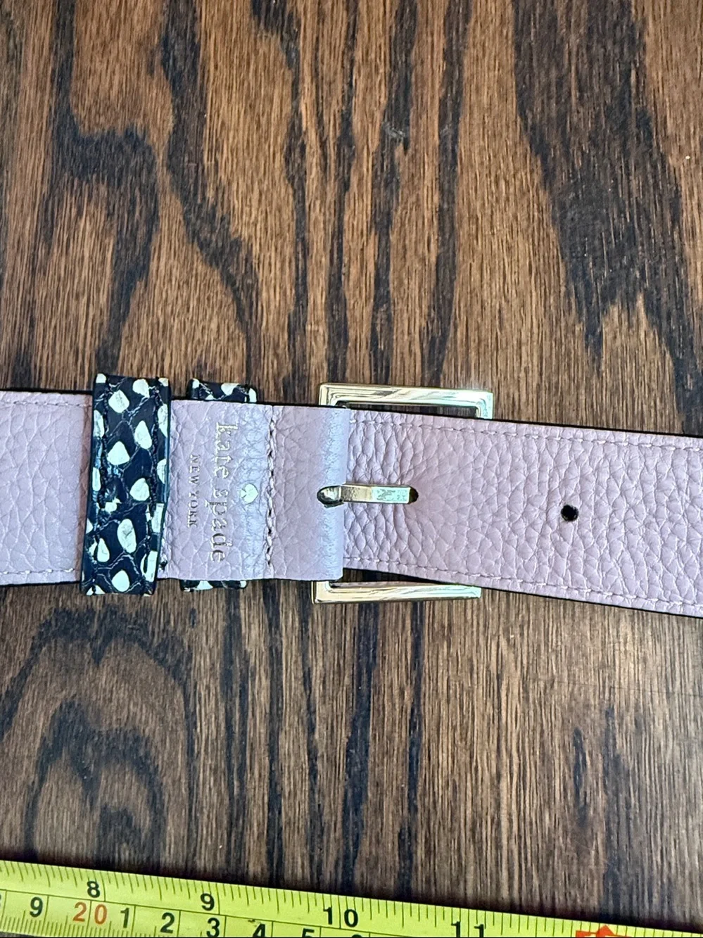kate spade Black and White Polka Dot Adjustable Lanyard with Tassel